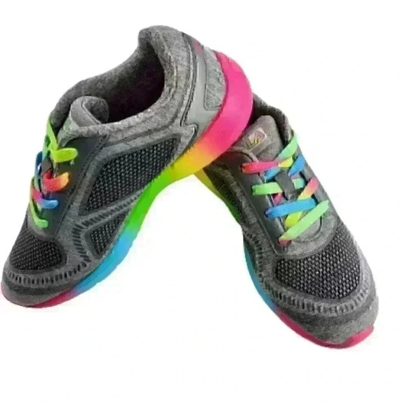 Fila Kids Kameo 3 Shoes Size 4 Gray Multi Color At - Picture 4 of 10